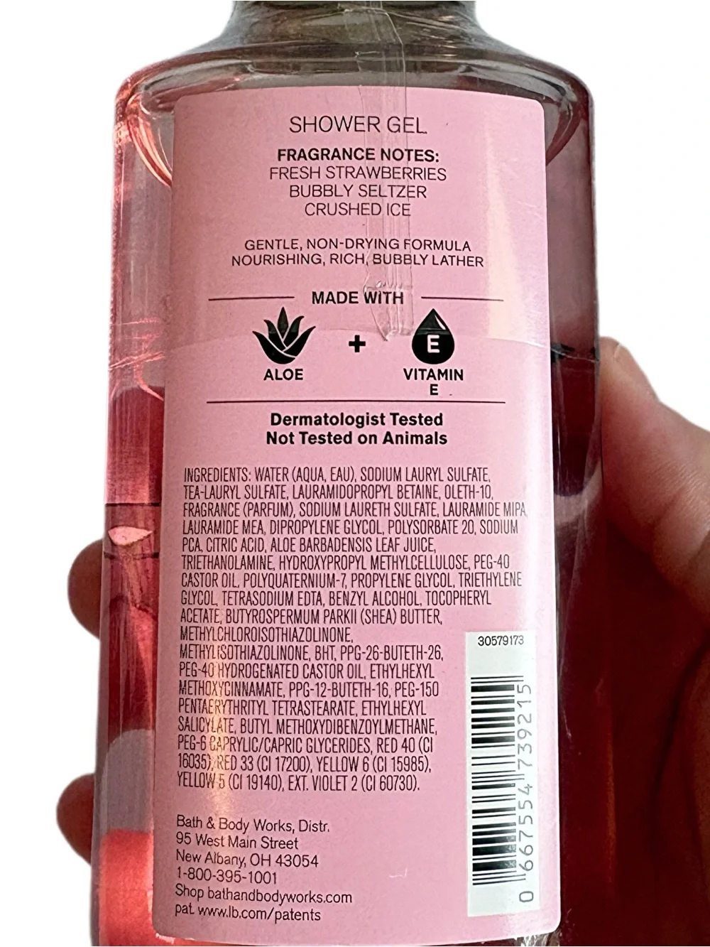 Bath & Body Works Strawberry Soda Shower Gel - New